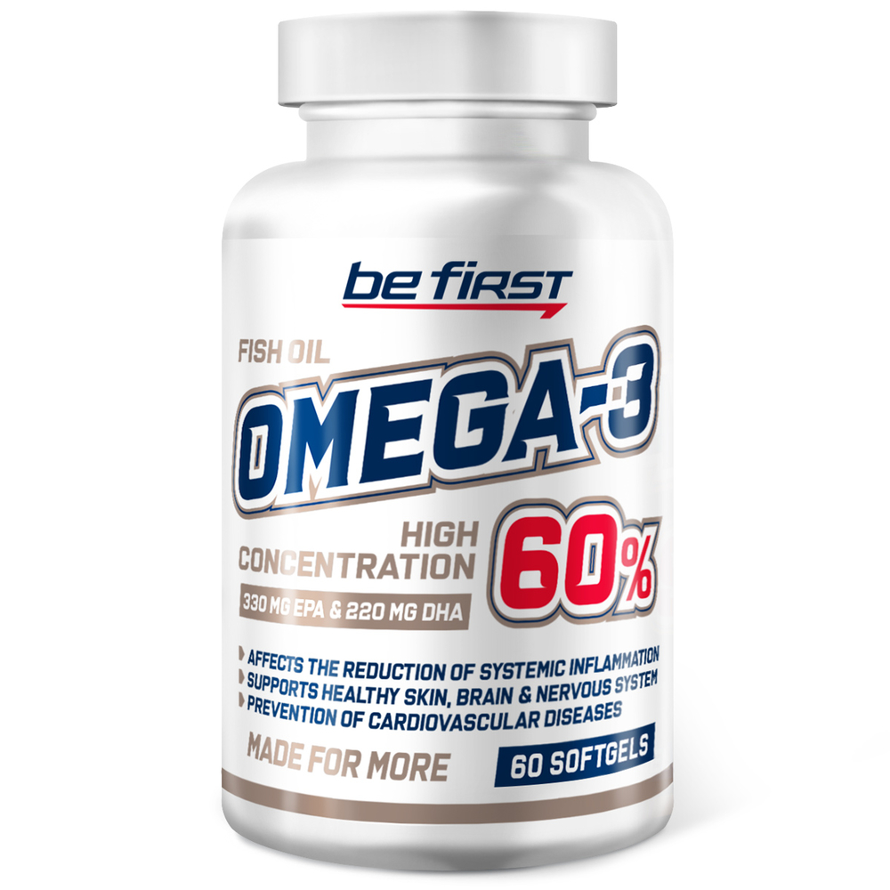 Omega-3 60% HIGH CONCENTRATION, 60 гелевых капсул