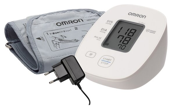 Измеритель артериального давления и частоты пульса OMRON M1Basic с адаптером